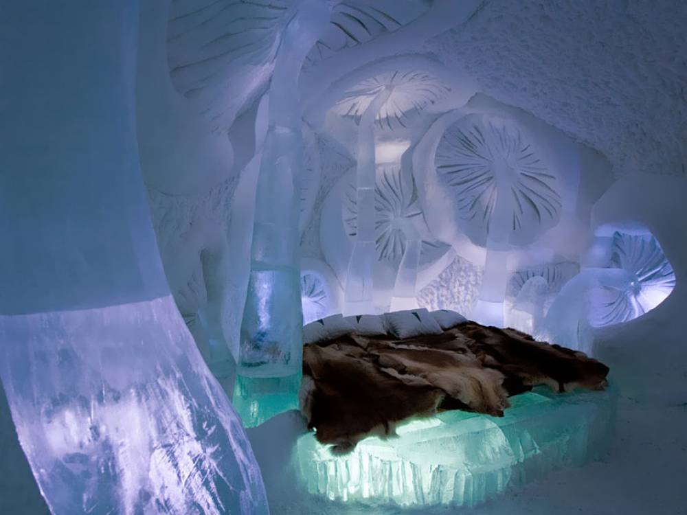 Ледяная гостиница Юккасъярви, Швеция