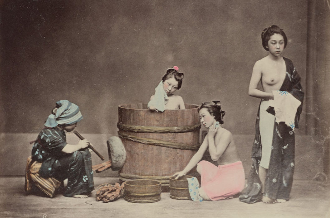 Цветные фотографии Японии XIX века (23 фото)